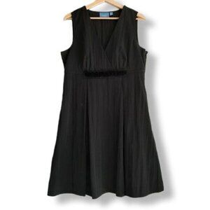 Simply VERA WANG Sleeveless Empire Waist Mini Dress Black Sz 14